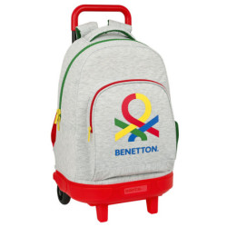 MOCHILA GDE. C/RUEDAS COMPACT EXTRAIBLE BENETTON "POP" SAFTA23 ENERO 612352918