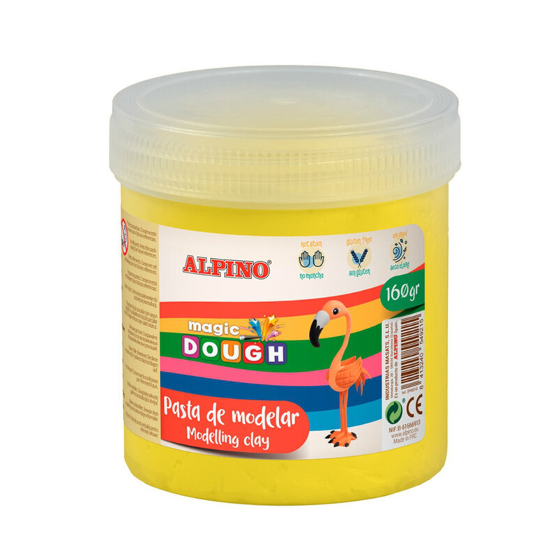 PASTA ALPINO MAGIC DOUGH CUBO 160GR AMARILLO DP000144