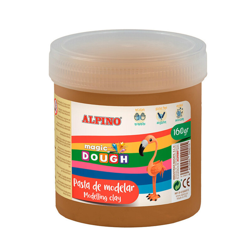 PASTA ALPINO MAGIC DOUGH CUBO 160GR MARRON DP000149