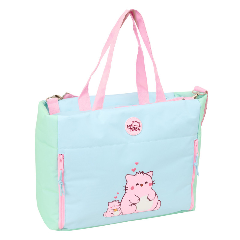 BOLSO CON BOLSILLO PARA PORTATIL 14,1'' PEMBE "THE PINK CAT" SAFTA26 612646293 31X40 UNIDAD