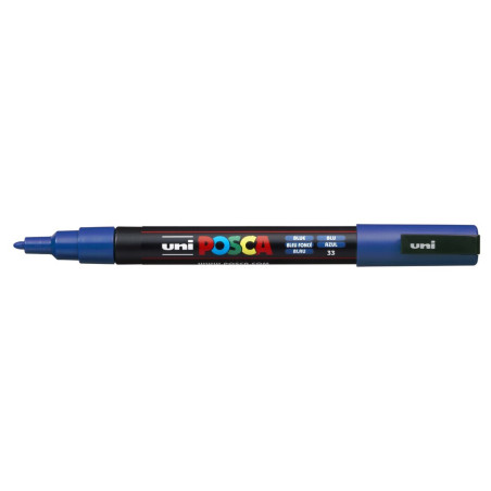 MARCADOR UNI-BALL POSCA PC-3M PUNTA REDONDA 0,9-1,3MM AZUL -33-