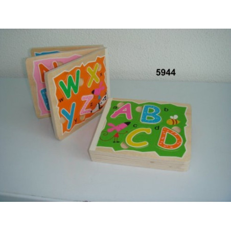 JUEGO WG MADERA LIBRO ENCAJABLES ABECEDARIO 5944 ^
