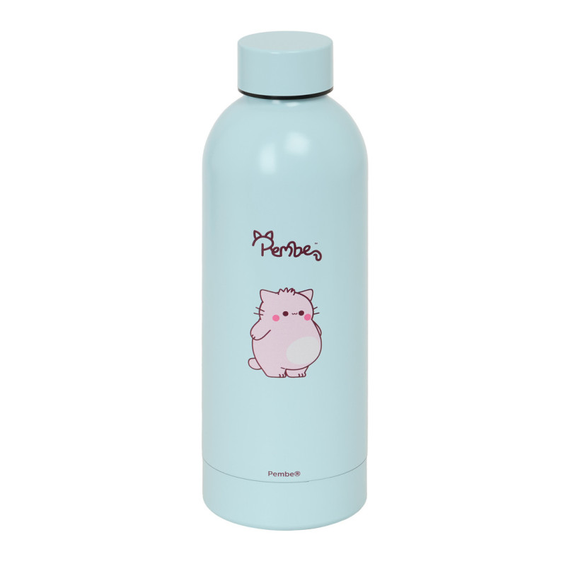 BOTELLA TERMO ACERO INOXIDABLE 500ML PEMBE "THE PINK CAT" SAFTA26 312646899 22,5X7 UNIDAD