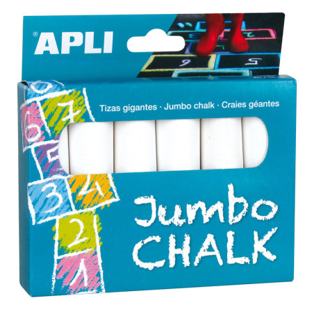 TIZA APLI BLANCA GRUESA PARA SUELO 14370 C/6U