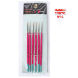 PINCEL PRYSE 61110 Nº 10 MANGO CUADRADO CORTO SINTETICO REDONDO 1R