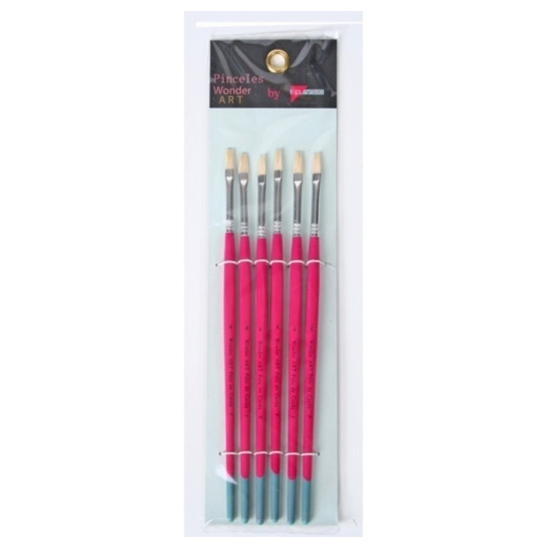 PINCEL PRYSE 61200 Nº  4 MANGO CUADRADO PELO CERDA PLANO P