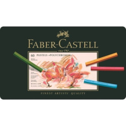 TIZA FABER-CASTELL PITT 60 COLORES CAJA METAL 128560