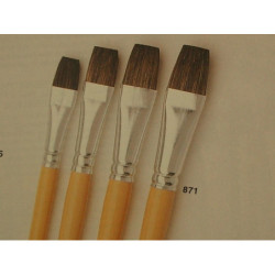 PINCEL RAPHAEL  871 Nº16 PELO DE PONEY PLANO CORTO ^