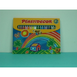 CERAS PLASTIDECOR 18 COLORES BIC