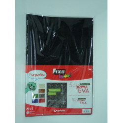 LAMINA EVA 2MM 40*60 PURPURINA NEGRO PTE 5U 210