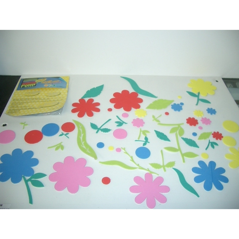 FIGURAS EVA 2MM ADHESIVAS JARDIN F1102-099 ^