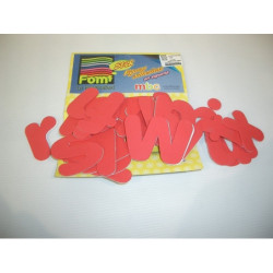 FIGURAS EVA 2MM ADHESIVAS LETRAS MINUSCULAS F1110-099 ^