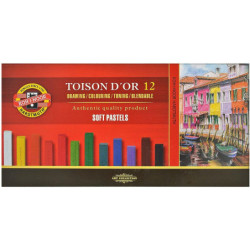 TIZA KOH-I-NOOR TOISON D'OR 12 COLORES CAJA CARTON 8582 MCH