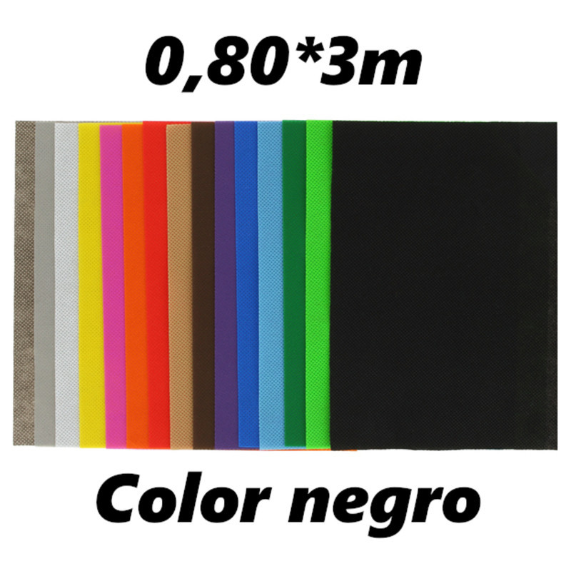 TISSUE NO TEJIDO ROLLO 0,80*3M COLOR NEGRO UNIDAD 01001310 GRAFOPLAS