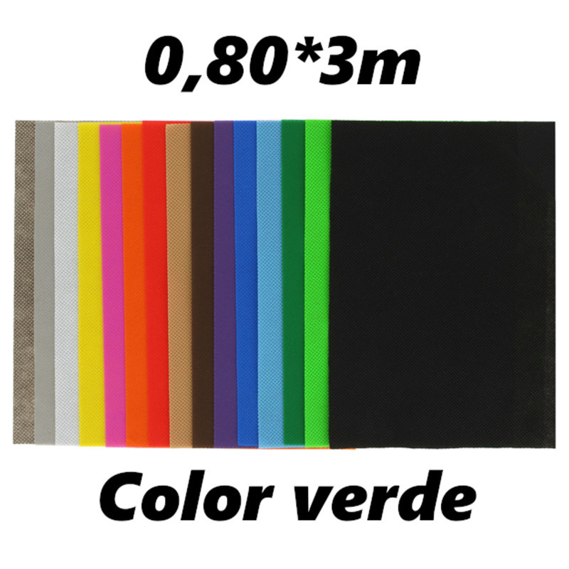 TISSUE NO TEJIDO ROLLO 0,80*3M COLOR VERDE UNIDAD 01001322 GRAFOPLAS