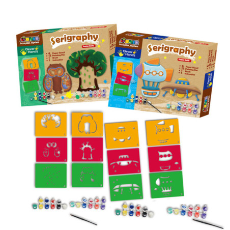 JUEGO CLEVER HANDS SERIGRAFIA C/PLANTILLAS 4787 REGALPAP