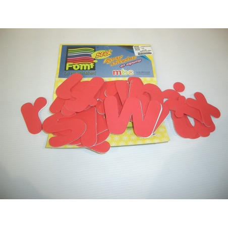 FIGURAS EVA 2MM ADHESIVAS LETRAS MINUSCULAS F1110-099 ^