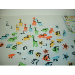 FIGURAS EVA 2MM ADHESIVAS FIGURAS ANIMADAS-2  F1117-099 ^