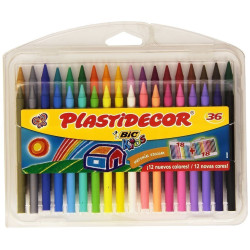 CERAS PLASTIDECOR 36 COLORES BIC 882337