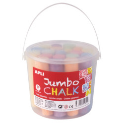 TIZAS JUMBO COLORES SURTIDOS 20 UDS APLI 14855