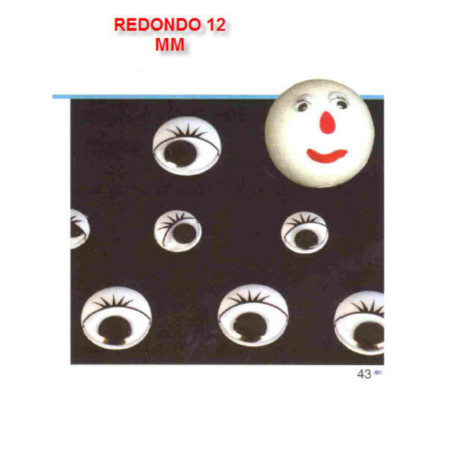 OJOS REDONDOS 12MM B/40U 3035 GRAFOPLAS