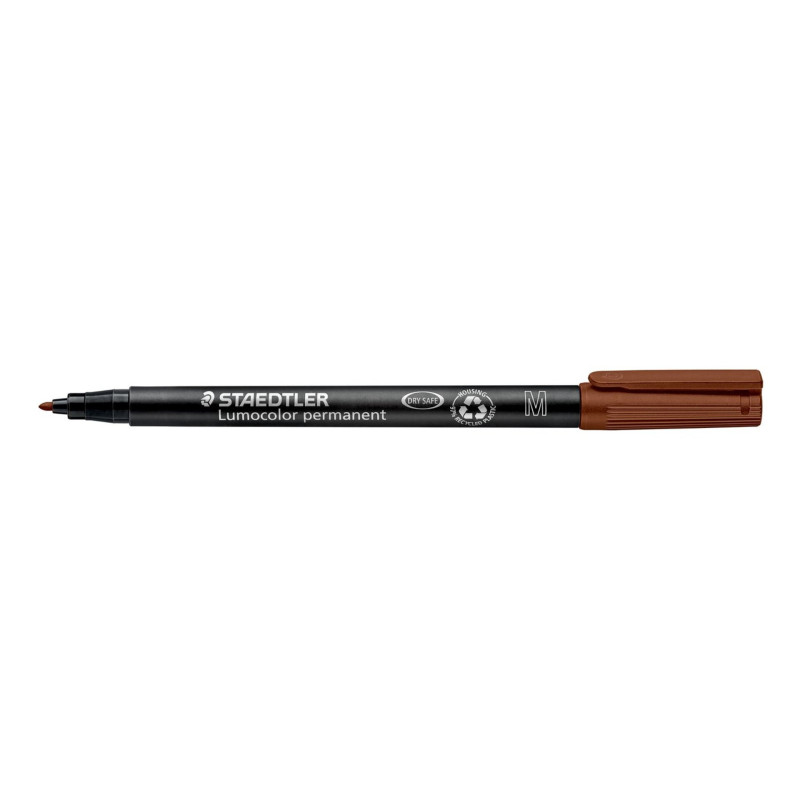 ROTULADOR STAEDTLER LUMOCOLOR MEDIO MARRON 317 C/10U