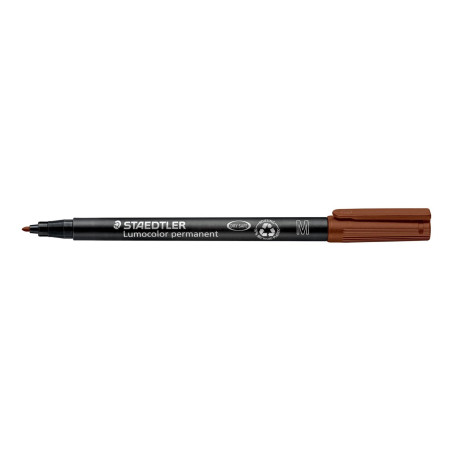 ROTULADOR STAEDTLER LUMOCOLOR MEDIO MARRON 317 C/10U