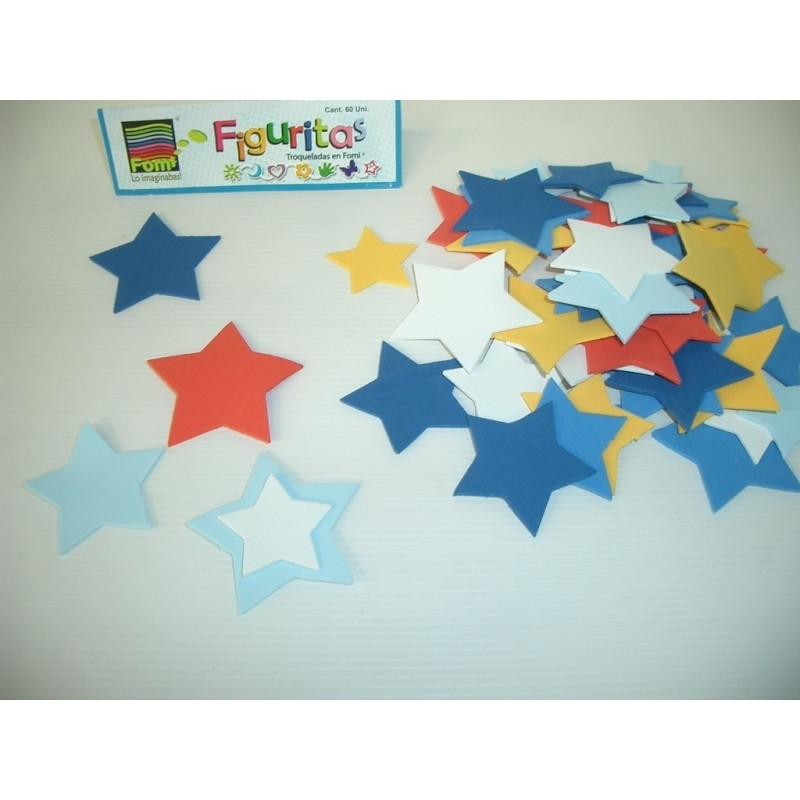 FIGURAS EVA 2MM ESTRELLAS F6120-099 ^
