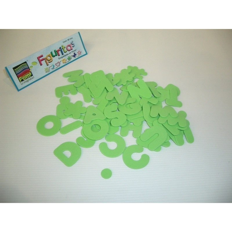 FIGURAS EVA 2MM LETRAS MAYUSCULAS F6123-099 ^