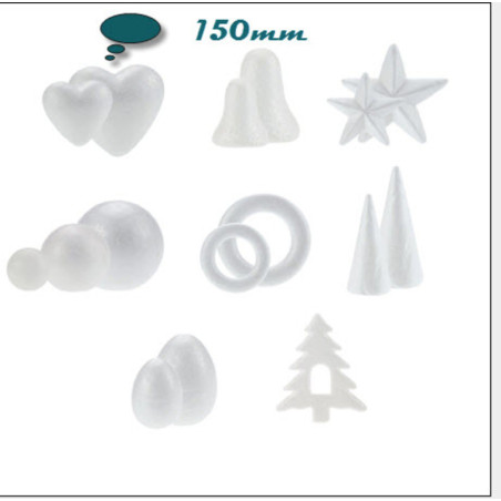 CORAZON POLIESPAN SILUETA 150MM Y 200MM BOLSA/2U SMART 3005 GRAFOPLAS