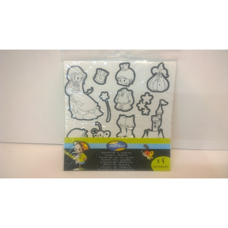 GOMETS MAILDOR PARA PINTAR 16*16CM CUENTOS 560434 ^