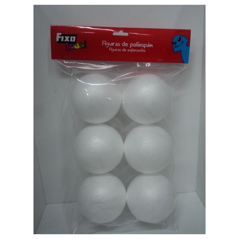 BOLA POLIESPAN 80MM B/6U FIXO KIDS 68 00 84 00 GRAFOPLAS
