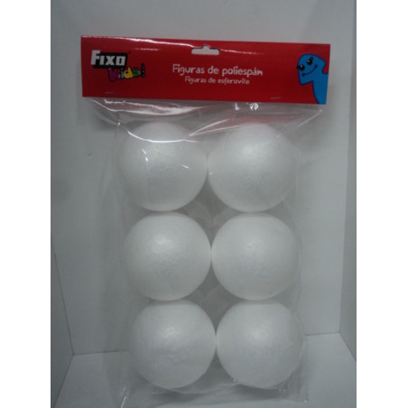 BOLA POLIESPAN 80MM B/6U FIXO KIDS 68 00 84 00 GRAFOPLAS