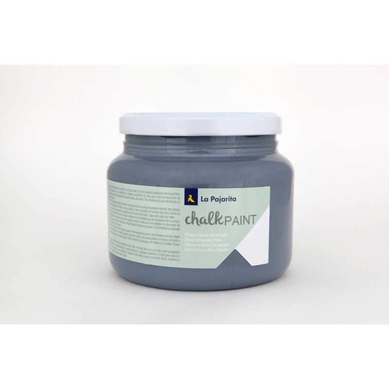 PINTURA PAJARITA CHALK PAINT BOTE 500ML CP-15 GRIS URBANO UNIDAD 104191