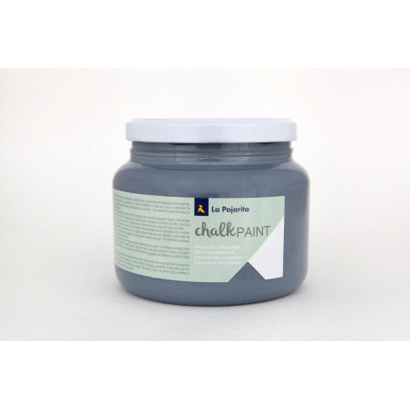 PINTURA PAJARITA CHALK PAINT BOTE 500ML CP-15 GRIS URBANO UNIDAD 104191