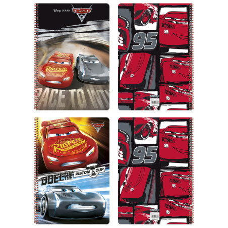 LIBRETA FOLIO 80 H. TAPAS DURAS CARS 3 SAFTA23 ENERO 511709066