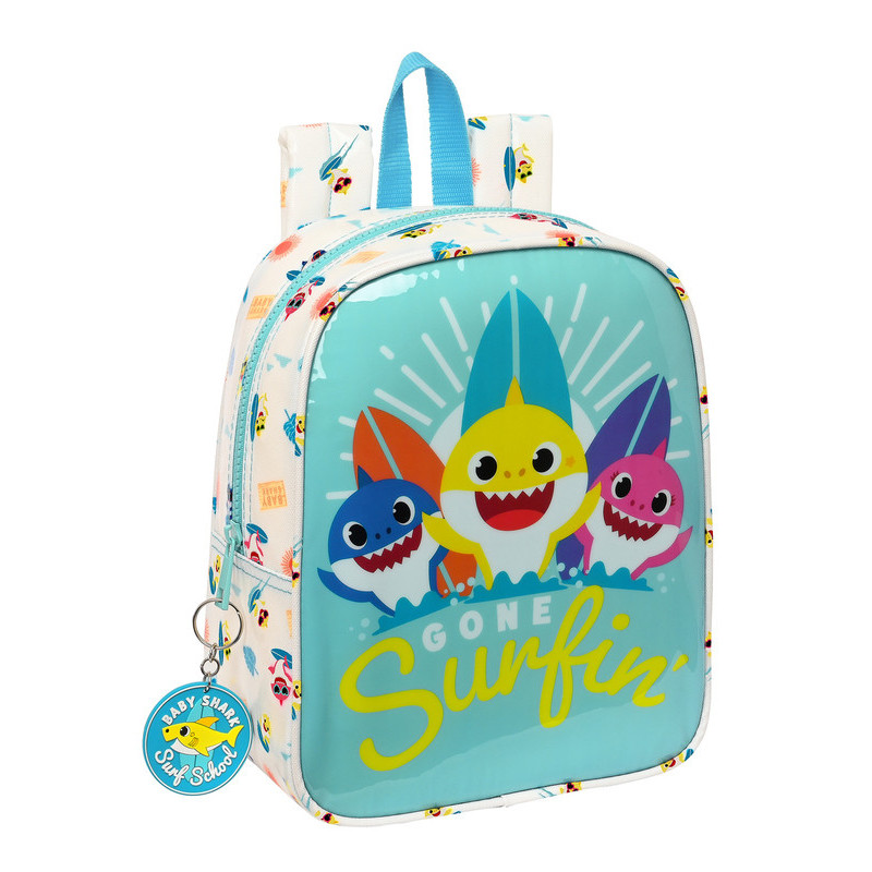 MOCHILA GUARDERIA ADAPT.CARRO C/BOLSILLO BABY SHARK "SURFING" SAFTA23 SEP 612360232