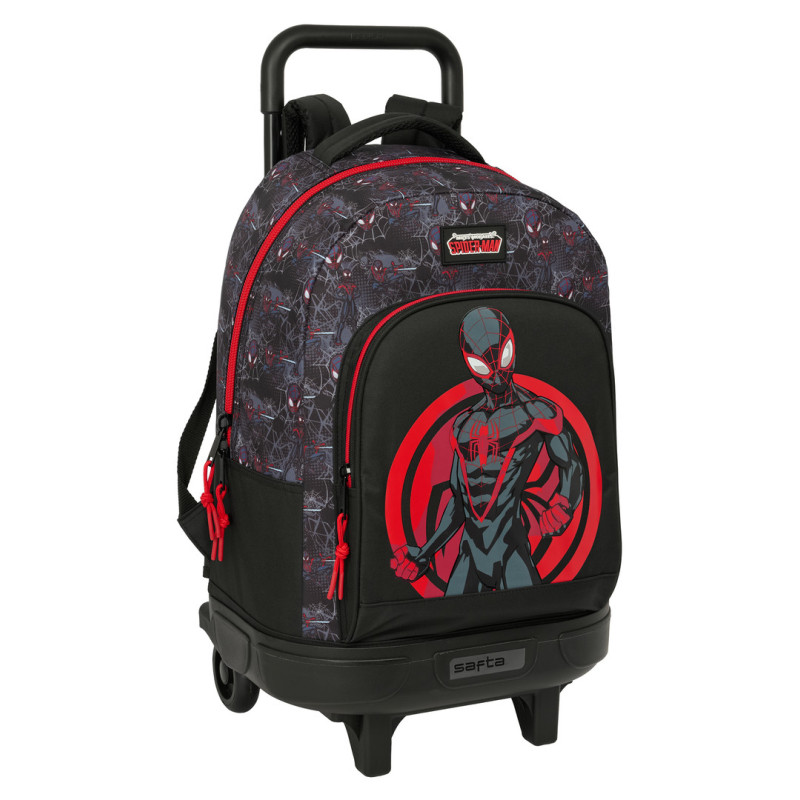 MOCHILA GDE. C/RUEDAS COMPACT EXTRAIBLE MILES MORALES SAFTA26 612660918 45X33 UNIDAD