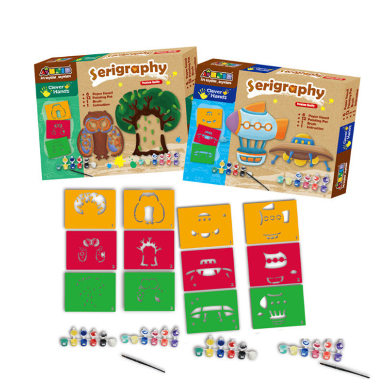 JUEGO CLEVER HANDS SERIGRAFIA C/PLANTILLAS 4787 REGALPAP