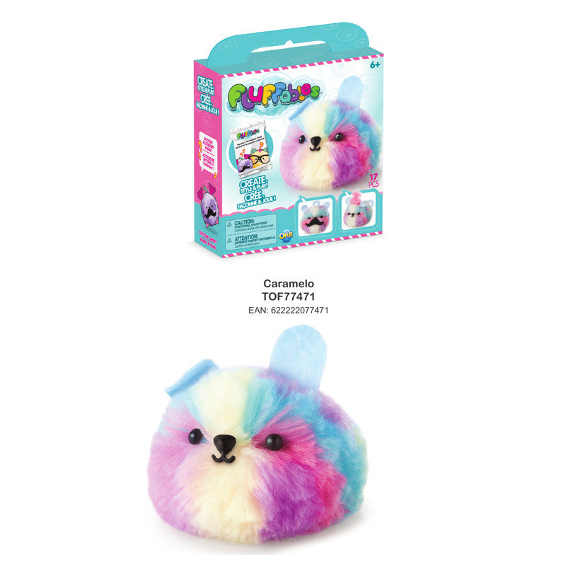 JUEGO PELUCHE FLUFFABLES PARA COSER COTTON CANDY/CARAMELO TOF77471 5G