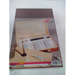 MALETIN MADERA ACUAERLA ARTES 18 COLORES 1503 REF 6329