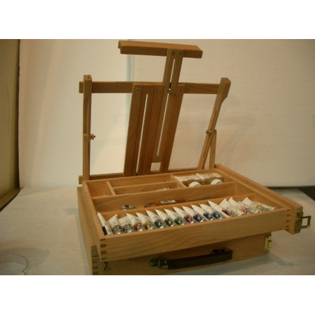 MALETIN PINTURA CABALLETE INCORPORADO PEBEO 18 TUBOS 715019