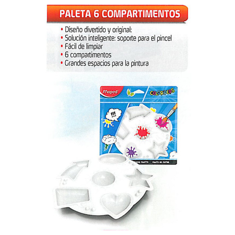 PALETA MAPED COLOR PEPS PLASTICO FORMAS DIVERTIDAS 811410