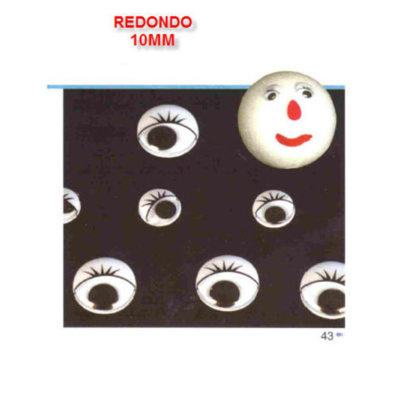 OJOS REDONDOS 10MM B/50U 68010100 GRAFOPLAS