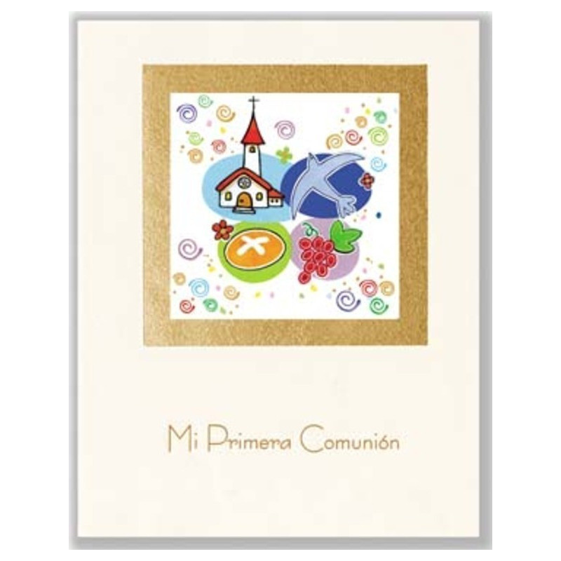 LIBRO COMUNION EDICROMO ELEGANCE IGLESIA PAN UVA PALOMA 21513