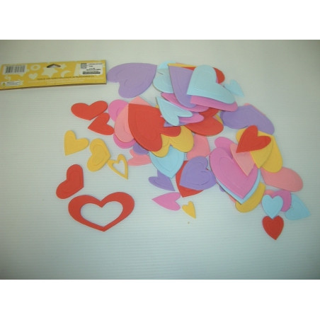 FIGURAS EVA 2MM CORAZONES SURTIDOS F6154-099 ^