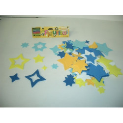 FIGURAS EVA 2MM ESTRELLAS SURTIDAS F6155-099 ^