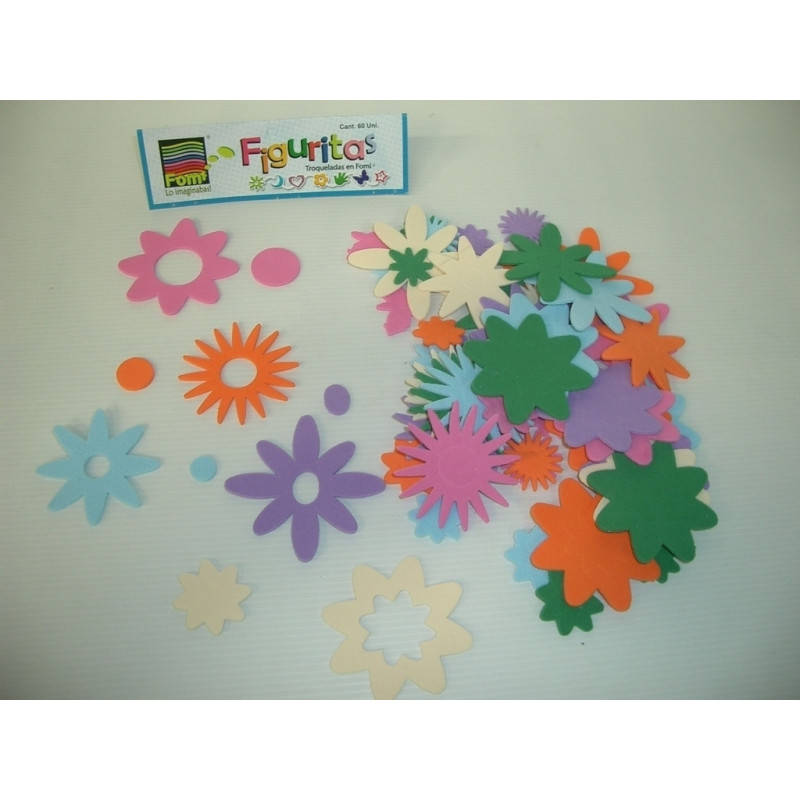 FIGURAS EVA 2MM FLORES SURTIDAS F6156-099 ^