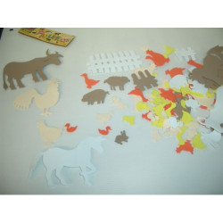 FIGURAS EVA 2MM ANIMALES GRANJA F6159-099 ^