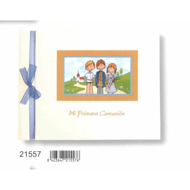 LIBRO COMUNION EDICROMO APAISADO LAZO NIÑO 21557